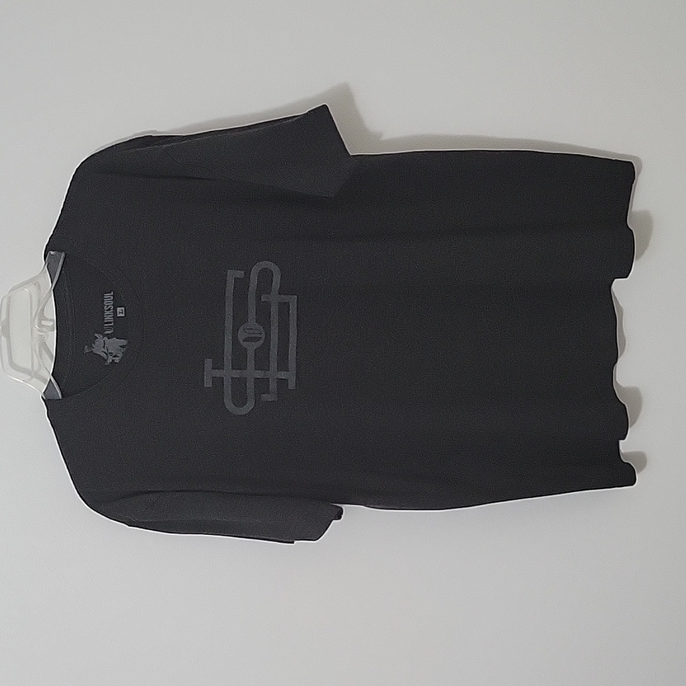 Linksoul Black Heather Graphic T-shirt, Size Large